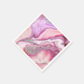 Roos Silver liquid Marble Servet (Hoek)