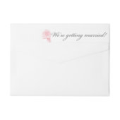 Roos Sketch Address Label in Pink (Achterkant)