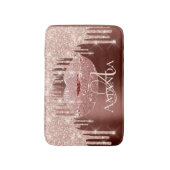 Roos Skinny Royal Glitter Name Monogram Makeup Badmat (Voorkant Verticaal)