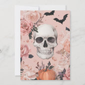 Roos Skull Halloween Kaart (Achterkant)