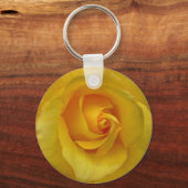 Roos Sleutelhangers heef roestvrijgele bloemschenk (Voorkant)