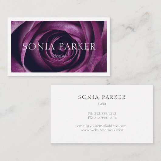 roos sluiten visitekaartje (Voorkant / Achterkant)