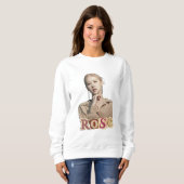 Roos – Soft Elegance Minimalist Portrait Trui (Voorkant volledig)