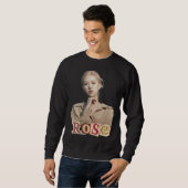 Roos – Soft Elegance Minimalist Portrait Trui (Voorkant volledig)