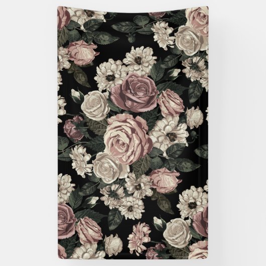 roos spandoek (Verticaal)