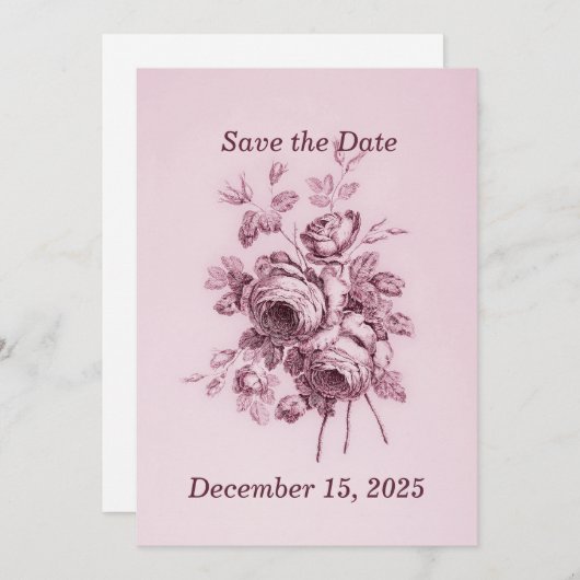  Roos sparen de Datum (Voorkant / Achterkant)