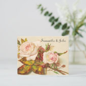 Roos sparen de Datum Aankondigingskaart (Staand voorkant)