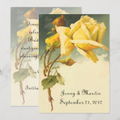  Roos sparen de Datum Save The Date (Voorkant / Achterkant)