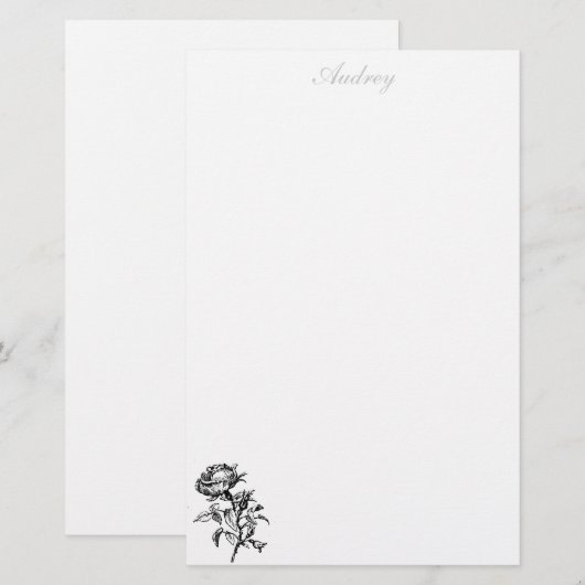 Roos — Speciaal Briefpapier (Voorkant / Achterkant)