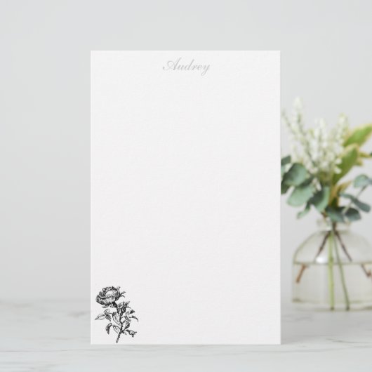 Roos — Speciaal Briefpapier (Staand voorkant)