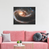Roos Spiraalstelsels in Canvas Afdruk (Insitu (Woonkamer))