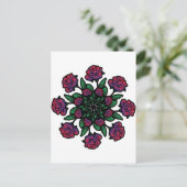 Roos Spiral Briefkaart (Staand voorkant)
