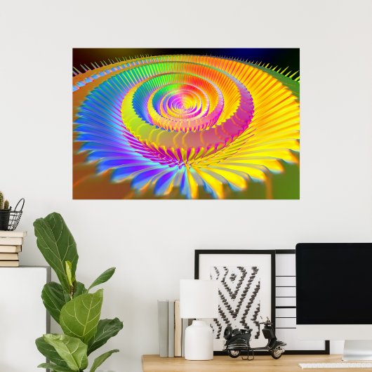 Roos Spiral Poster (Thuiskantoor)
