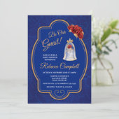 Roos sproeiers Baby shower Kaart (Staand voorkant)