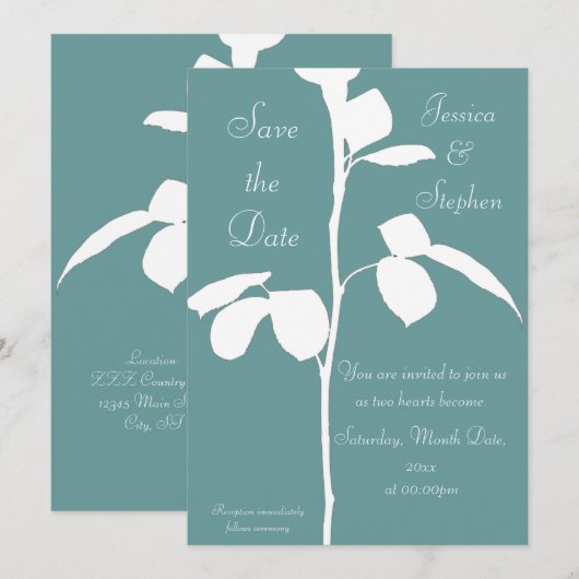 Roos Steel Save The Date (Voorkant / Achterkant)