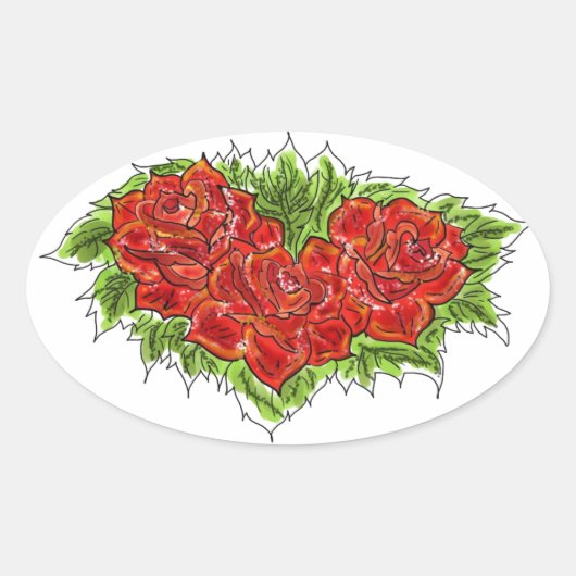 Roos Sticker (Voorkant)