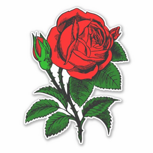Roos Sticker (Voorkant)