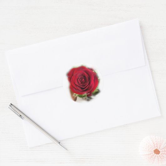 Roos Sticker Envelope zegels (Envelop)