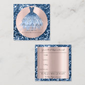 Roos Stijl van de Berichten van de Gebeurtenis van Afsprakenkaartje (Voorkant / Achterkant)