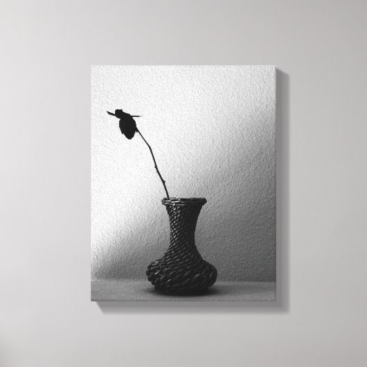 Roos stilleven canvas afdruk (Voorkant)