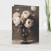  Roos Stilleven Wall Art Set - Elegant Kaart (Achterkant)