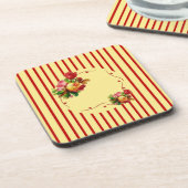 Roos Stripe Cork Onderzetter (Linkerzijde)