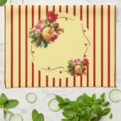 Roos Stripe Kitchen Towel Theedoek (Gevouwen)