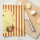 Roos Stripe Kitchen Towel Theedoek (Quarter Fold)