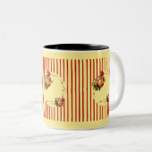 Roos Stripe Mok (Voorkant rechts)