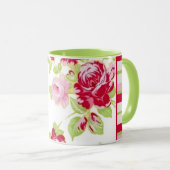 Roos Stripe Mok (Voorkant rechts)