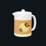 Roos Stripe Teapot Theepot<br><div class="desc">Met Rozen en strips is dit Roos Stripe Teapot perfect voor een Shabby Chic-keuken of -dinet. Zoek de bijbehorende pitcher en andere keukenproducten.</div>
