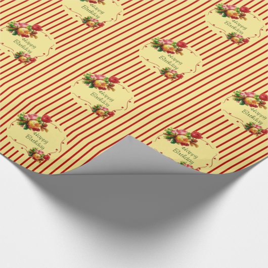 Roos strippeerpapier cadeaupapier (Hoek)