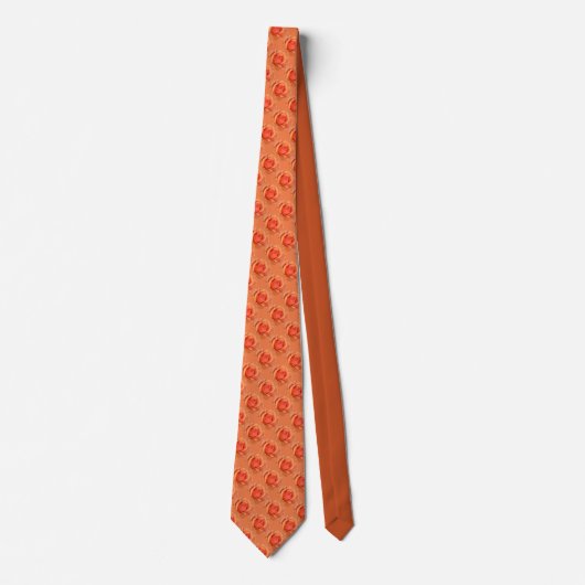 Roos Stropdas Oranje Rozen Neckties Aangepaste Str (Voorkant)