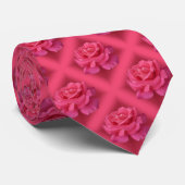 Roos Stropdas Schitterende Roze Roze Necktie Roman (Opgerold)