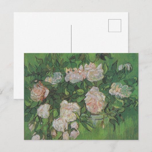 Roos Struik door Vincent Van Gogh Briefkaart (Voorkant / Achterkant)