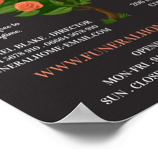 Roos Struik, Funeral Home, Directors Poster (Hoek)