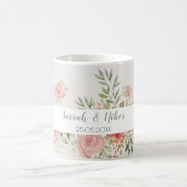 Roos Struik Waterverf Art Monogramed Koffiemok