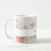 Roos Struik Waterverf Art Monogramed Koffiemok (Links)