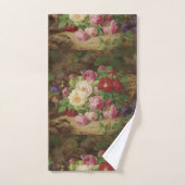 Roos stuk op de bosvloer met vlinders bad handdoek (Handdoek)