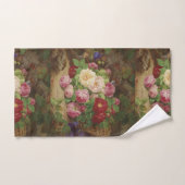 Roos stuk op de bosvloer met vlinders bad handdoek (Handdoek)