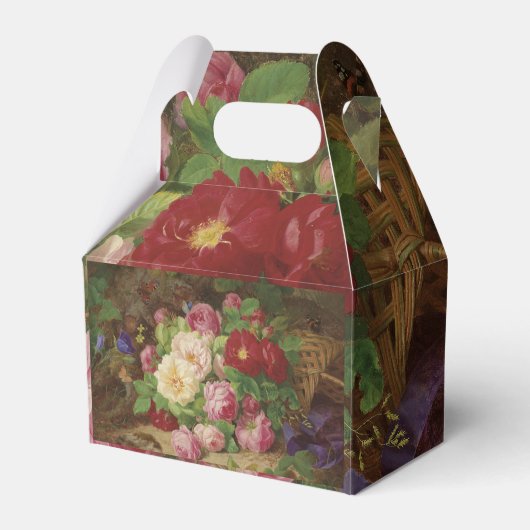 Roos stuk op de bosvloer met vlinders bedankdoosjes (Voorkant Zijde)