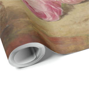 Roos stuk op de bosvloer met vlinders cadeaupapier