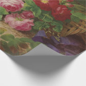 Roos stuk op de bosvloer met vlinders cadeaupapier (Hoek)