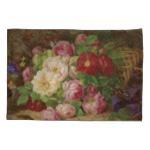 Roos stuk op de bosvloer met vlinders kussensloop (Achterkant-Links)