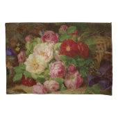 Roos stuk op de bosvloer met vlinders kussensloop (Voorkant-Links)