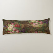 Roos stuk op de bosvloer met vlinders lichaamskussen (Achterkant)