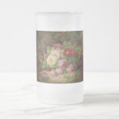 Roos stuk op de bosvloer met vlinders matglas bierpul (Center)