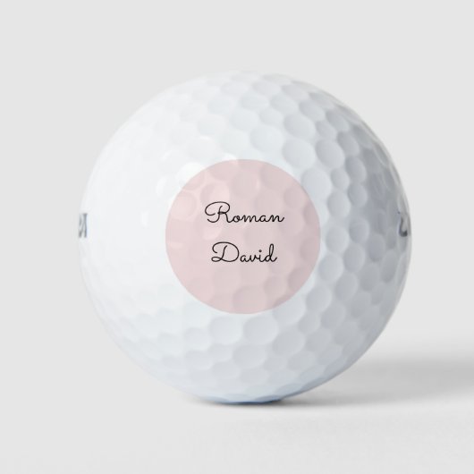Roos Sugar Pinkish gepersonaliseerd Golfballen (Voorkant)