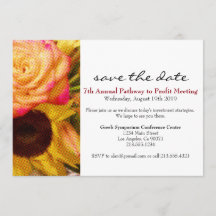 Roos Sunflower Corporate Event Uitnodiging