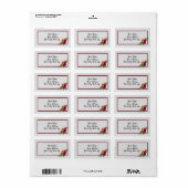 Roos swagger ontwerp etiket (Full Sheet)